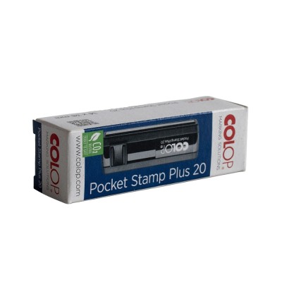 Bélyegző Printer Colop Pocket Stamp Plus 20 kék ház/ kék párna Bélyegző Printer Colop Pocket Stamp Plus 20 kék ház/ kék párna