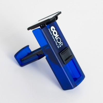 Bélyegző Printer Colop Pocket Stamp Plus 20 kék ház/ kék párna Bélyegző Printer Colop Pocket Stamp Plus 20 kék ház/ kék párna