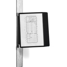 Bemutatótábla tartó, Durable Vario® Magnet Wall 10, fekete