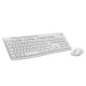 Billentyűzet+egér vezeték nélküli Silent HUN fehér Logitech MK295