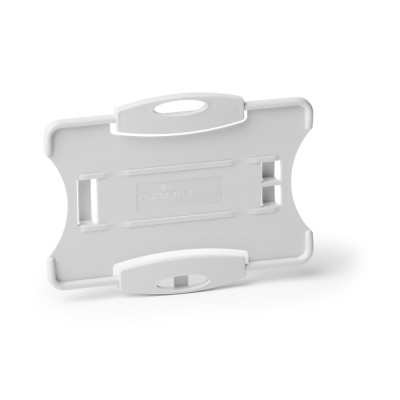 Biztonsági kártyatartó 1 kártyához Durable Eco szürke 10 db/csom