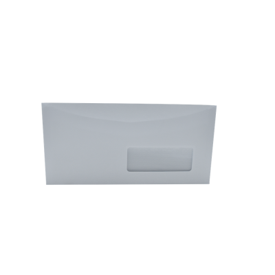 Boríték LC6/5 enyvezett bélésnyomott jobb ablakos 35x90mm, gépi töltéshez, külső füles 114x229mm, J28A20 Bluering®