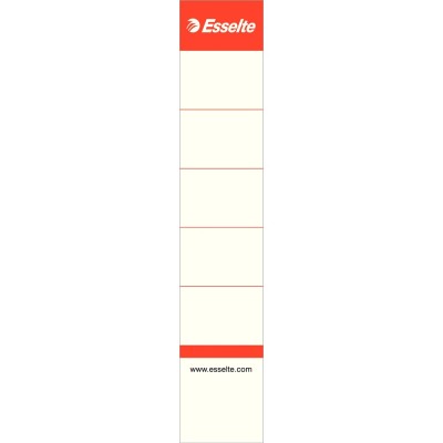 Cserecímke iratrendezőhöz, kétoldalas 30x158mm, Esselte fehér 10 db/csom