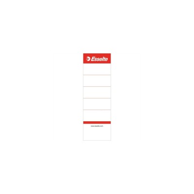 Cserecímke iratrendezőhöz, kétoldalas 50x158mm, Esselte fehér 10 db/csom