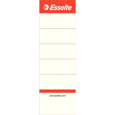 Cserecímke iratrendezőhöz, kétoldalas 50x158mm, Esselte fehér 10 db/csom
