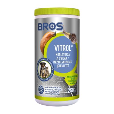 Csiga- és meztelencsigaölő szer 250 g Bros