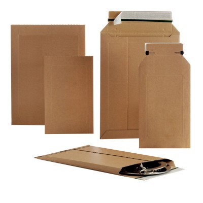 Csomagküldő webshop hullámkarton tasak A2, 414x570mm/434x585mm E-Flute