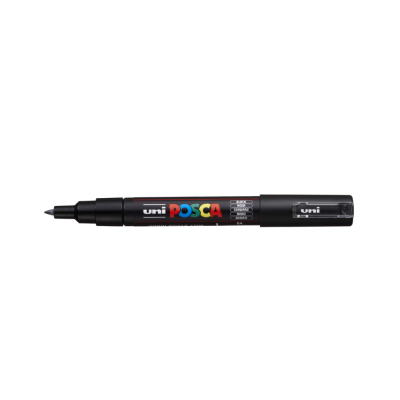 Dekormarker 0,7-1mm, Uni Posca PC-1M fekete