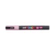 Dekormarker 0,9-1,3mm, Uni-Posca PC-3ML csillámló rózsaszín