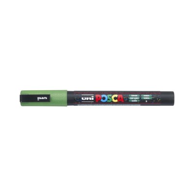 Dekormarker 0,9-1,3mm, Uni-Posca PC-3ML csillámló zöld