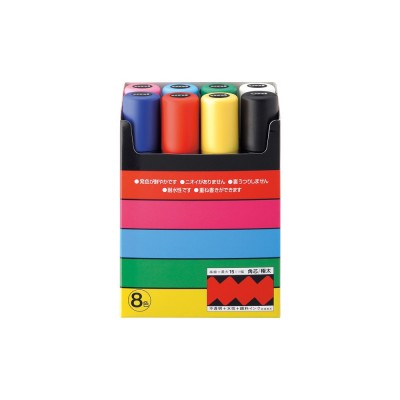Dekormarker 17mm, Uni-Posca PC-17K, 8db-os készlet