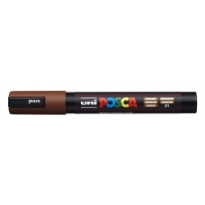 Dekormarker 1,8-2,5mm, Uni Posca PC-5M barna