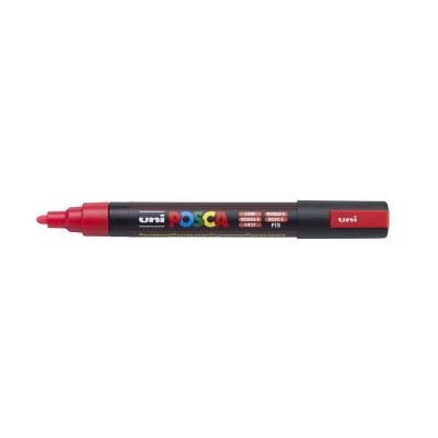 Dekormarker 1,8-2,5mm, Uni Posca PC-5M fluor piros