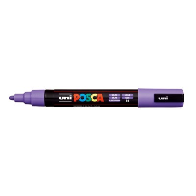 Dekormarker 1,8-2,5mm, Uni Posca PC-5M halványlila