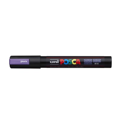 Dekormarker 1,8-2,5mm, Uni Posca PC-5M metál lila