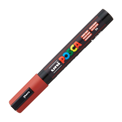 Dekormarker 1,8-2,5mm, Uni Posca PC-5M rubint piros