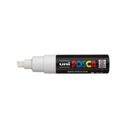 Dekormarker 8mm, Uni Posca PC-8K fehér