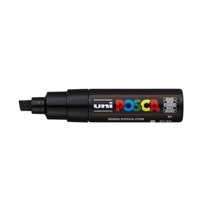 Dekormarker 8mm, Uni Posca PC-8K fekete Dekormarker 8mm, Uni Posca PC-8K fekete