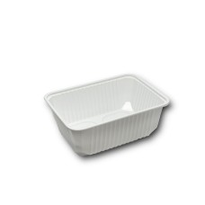 Elviteles doboz alj szögletes 1000 ml PP 50 db/csomag fehér
