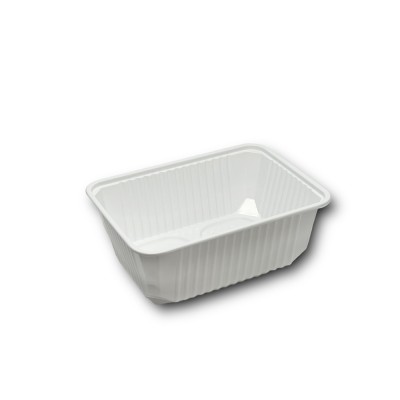 Elviteles doboz alj szögletes 1000 ml PP 50 db/csomag fehér