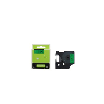 Feliratozógép szalag kompatibilis Dymo S0720740/40919 9mmx7m ECO fekete/zöld