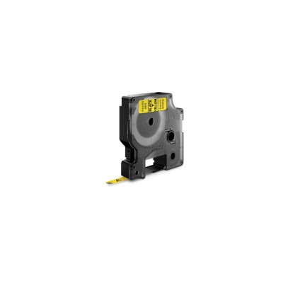 Feliratozógép szalag Dymo D1 S0720790/43618 6mmx7m, ORIGINAL, fekete/sárga