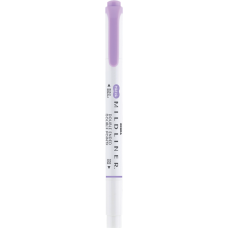 Ecsettol kétvégű Zebra Mildliner Cool & Refined, lila