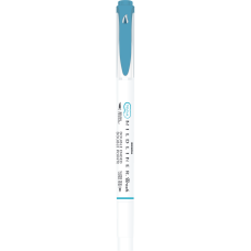 Ecsettol kétvégű Zebra Mildliner Warm, füstkék