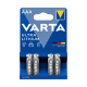 Elem AAA ceruza LR03 4 db/csomag, Varta Ultra Lithium