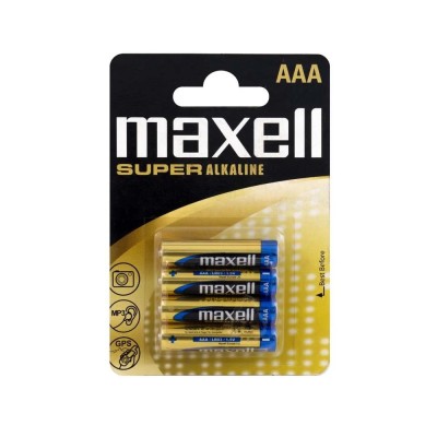 Elem AAA mikro LR03 1,5V Super tartós alkaline 4 db/csomag, Maxell
