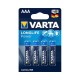 Elem AAA mikro LR03 Industrial 4 db/csomag, Varta