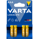 Elem AAA mikro LR03 Longlife 4 db/csomag, Varta