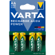 Elem tölthető akku AA ceruza 2600 mAH Power 4 db/csomag, Varta