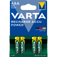 Elem tölthető akku AAA mikro 800 mAH Power 4 db/csomag, Varta