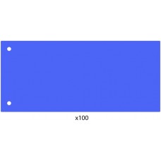 Elválasztócsík, 24x10,5 cm, 100 db/csomag PP Economix kék
