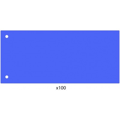 Elválasztócsík, 24x10,5 cm, 100 db/csomag PP Economix kék