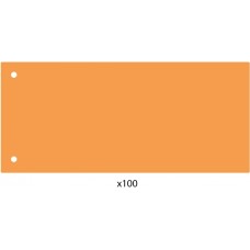 Elválasztócsík, 24x10,5 cm, 100 db/csomag PP Economix narancs
