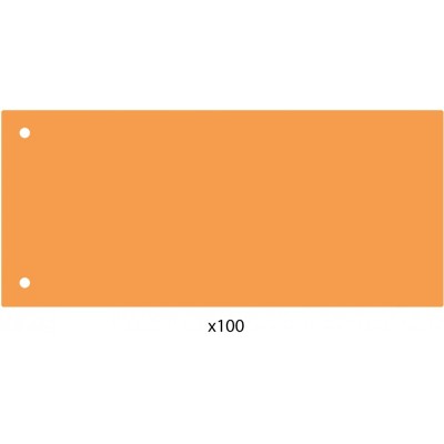 Elválasztócsík, 24x10,5 cm, 100 db/csomag PP Economix narancs