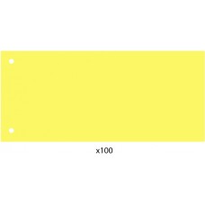 Elválasztócsík, 24x10,5 cm, 100 db/csomag PP Economix sárga