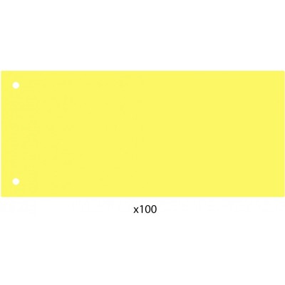 Elválasztócsík, 24x10,5 cm, 100 db/csomag PP Economix sárga