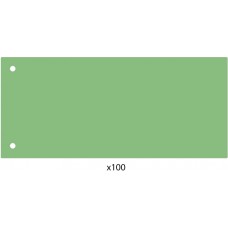 Elválasztócsík, 24x10,5 cm, 100 db/csomag PP Economix zöld