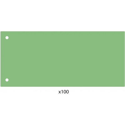Elválasztócsík, 24x10,5 cm, 100 db/csomag PP Economix zöld