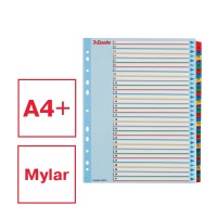 Elválasztólap, A4, Maxi regiszteres 1-31 laminált karton előlap 100210 Esselte
