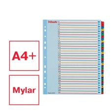 Elválasztólap, A4, Maxi regiszteres 1-31 laminált karton előlap 100210 Esselte
