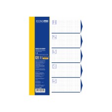Elválasztólap, A4, prespán mintás 160 micron, 5 részes, PP Economix