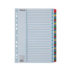 Elválasztólap, A4, regiszteres 1-31 laminált karton fülek 100164 Esselte