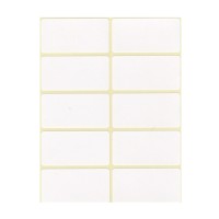 Etikett címke, 25x50mm, 6 lap, 10 címke/lap