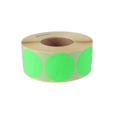 Etikett címke, 38mm, körcímke tekercses, akció felírattal 1000 címke/tekercs zöld