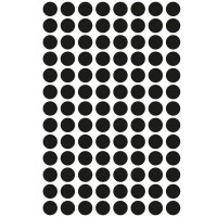 Etikett címke, o8mm, jelölésre, 104 címke/ív, 4 ív/doboz, Avery fekete