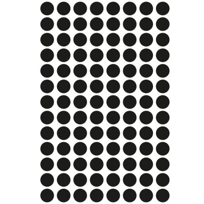 Etikett címke, o8mm, jelölésre, 104 címke/ív, 4 ív/doboz, Avery fekete